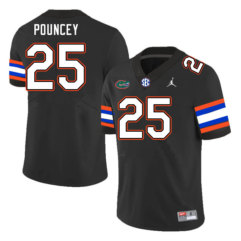 Men #25 Ethan Pouncey Florida Gators College Football Jerseys Stitched-Black